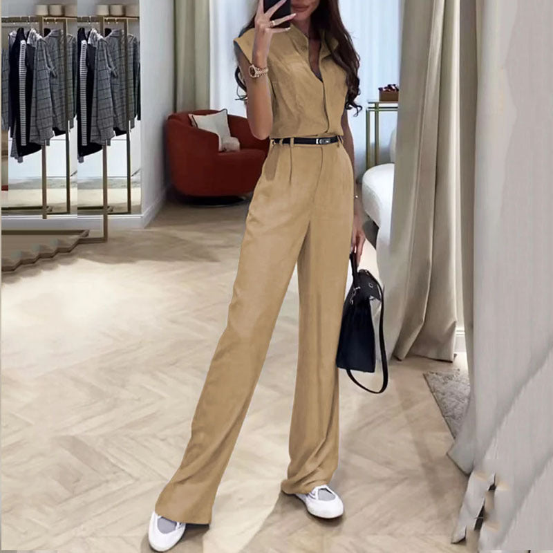 Grijze Comfort Jumpsuit