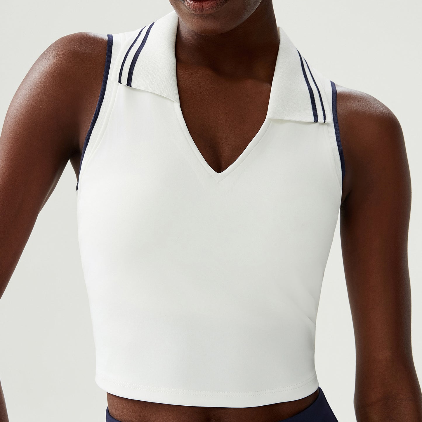 Gym/yoga Inspired Crop – Sportieve klasse met een vleugje retro