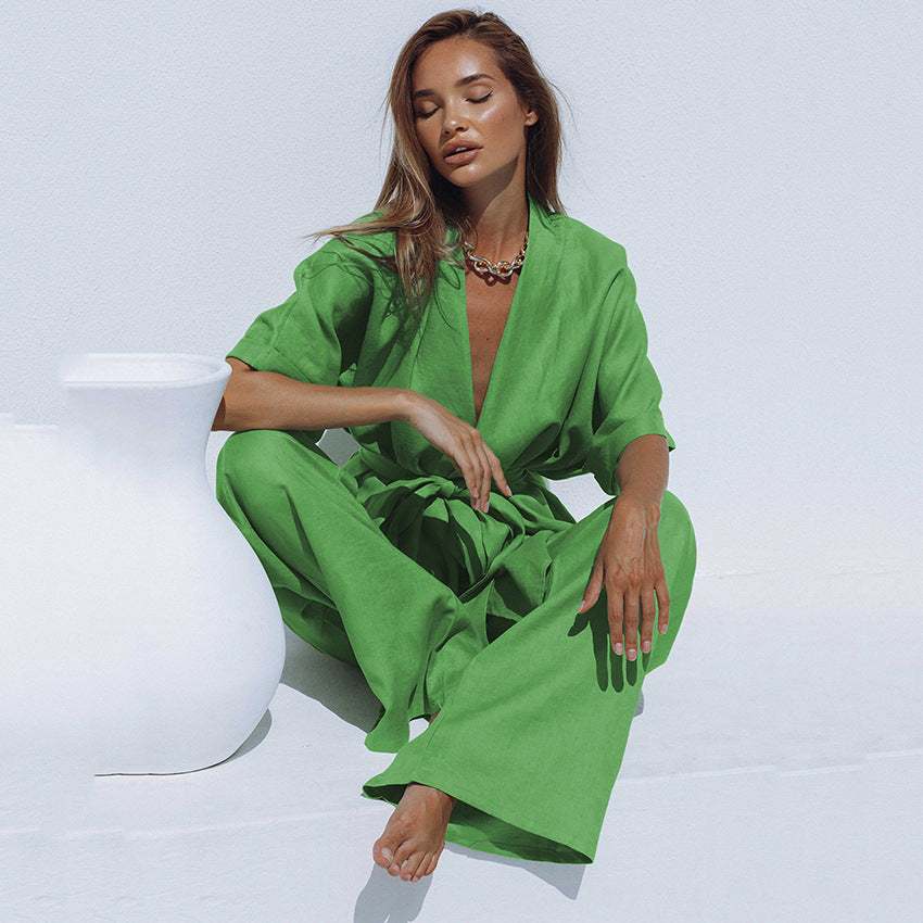 Lime Linen Set/ By OSYARD