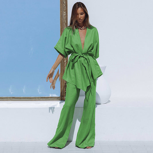 Lime Linen Set/ By OSYARD
